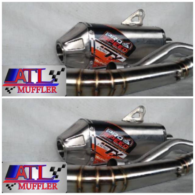 PRO SPEED KNALPOT SUDAH FUL SET TERSEDIA UNTUK CRF150L KLX BFSE S L G KLX DTRACKER  TIGER TRAIL