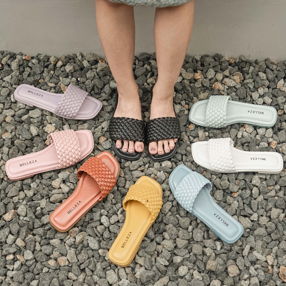 Belleza HANA sandal teplek anyaman wanita nyaman empuk
