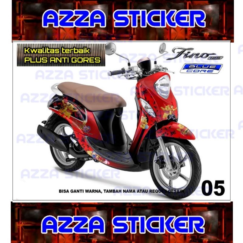 Stiker Dekal Vario Fino 125 Blue Core Striping Motor Fino 125 Blue Core Full Sticker Decal Fino 125 