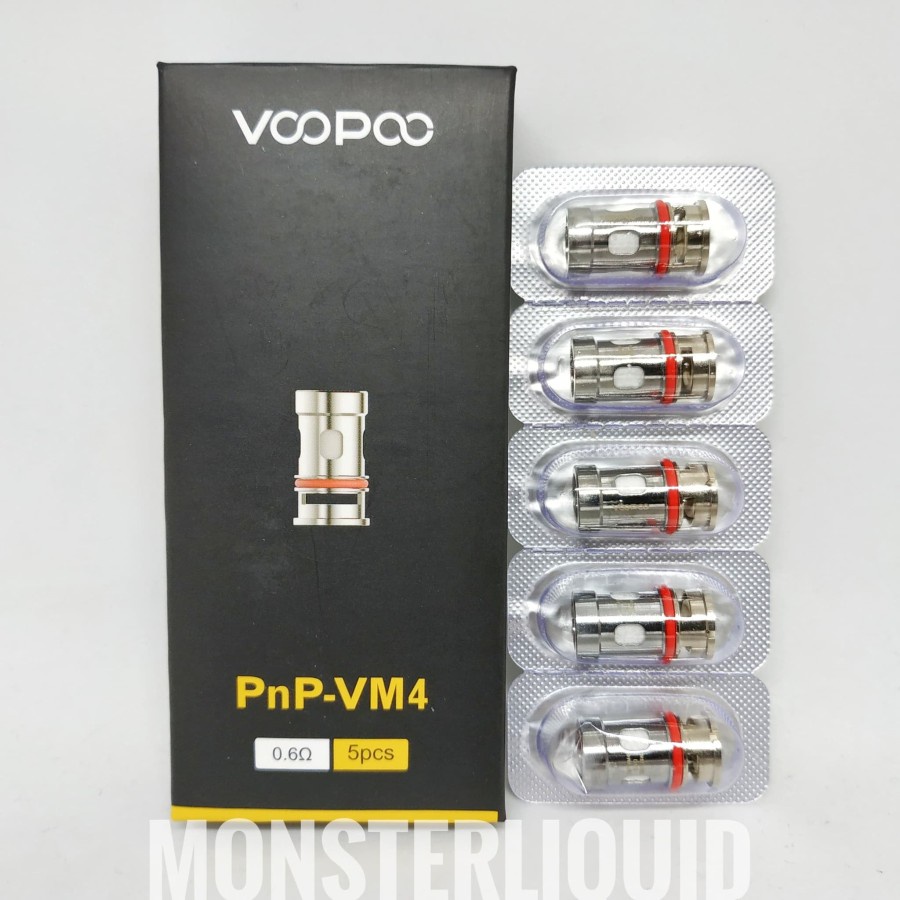 COIL VINCI REPLACEMENT COIL 0.6 OHM PNP-VM4 AUTHENTIC BY VOOPOO ISI 5 PCS