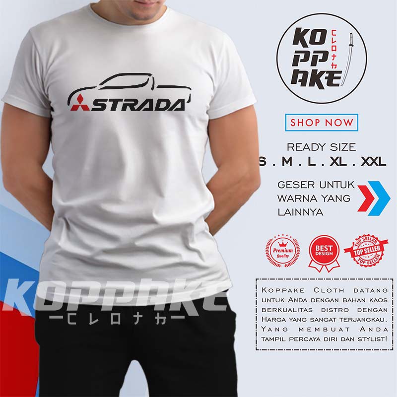 Kaos Mobil Mitsubishi Strada Racing Baju Otomotif