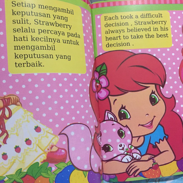 Buku Aktivitas Strawberry Shortcake Bilingual - 2 Buku