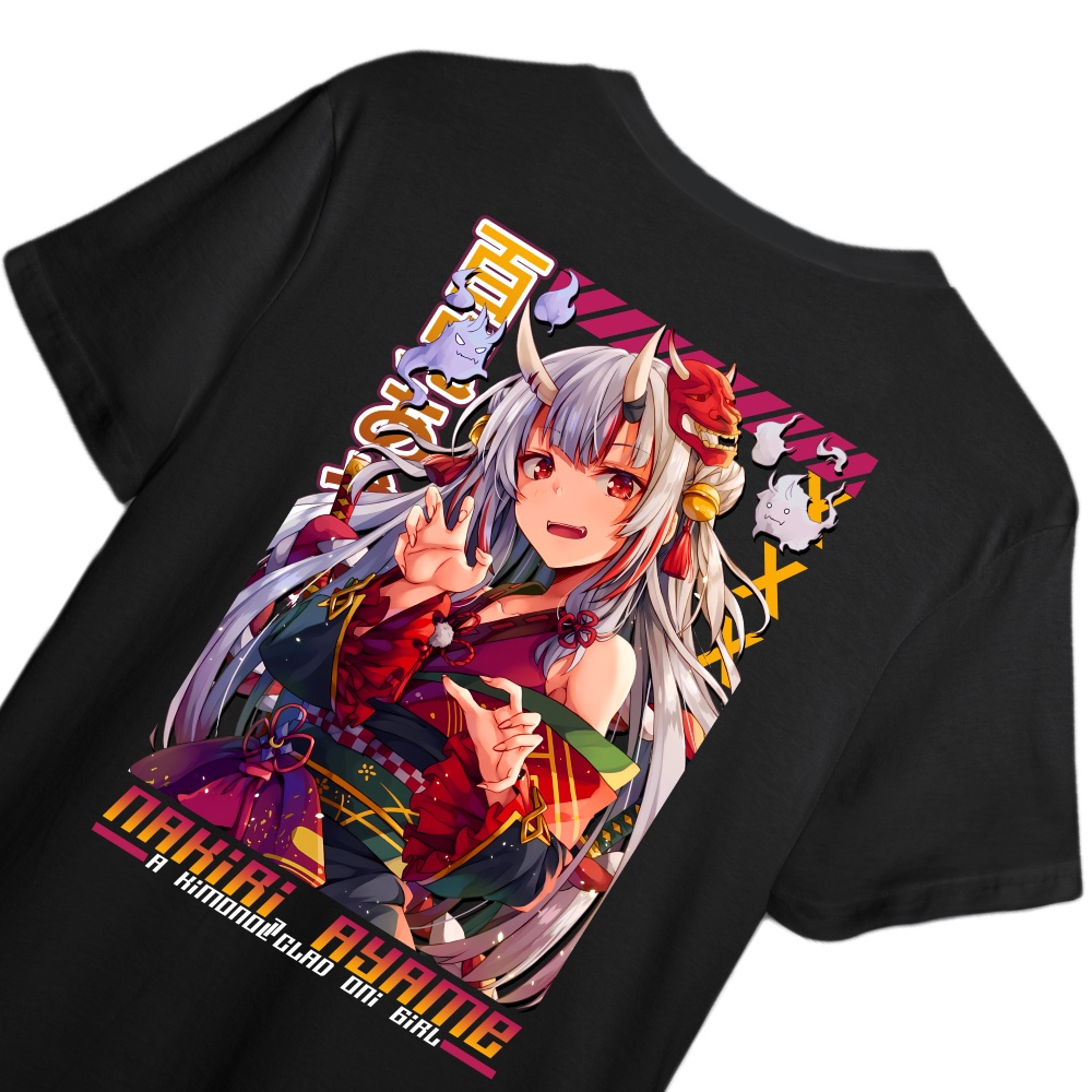 KAOS NAKIRI AYAME HOLOLIVE - T- SHIRT NAKIRI AYAME VTUBER