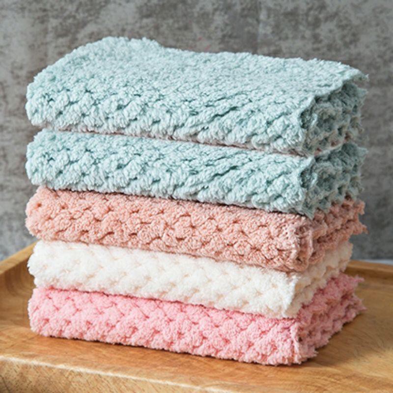Kain Lap Microfiber Meja Piring Dapur Anti Minyak Serbaguna Penyerap Minyak - LPM Shop