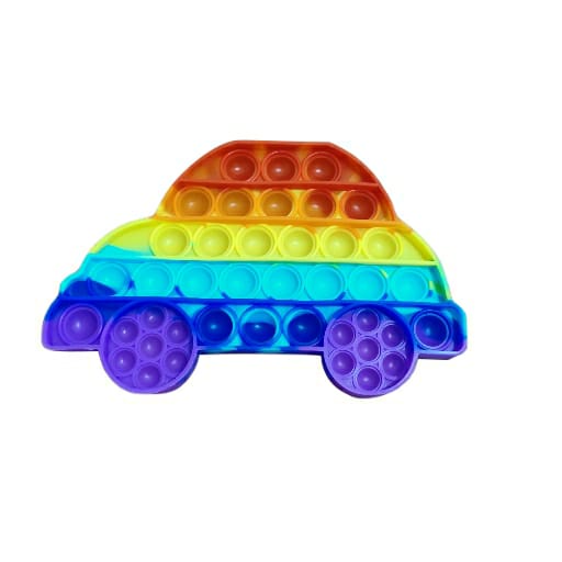 Pop It Fidget Toy Rainbow Mainan Anak Pop it Fidget Toy Murah-Mobil Rainbow
