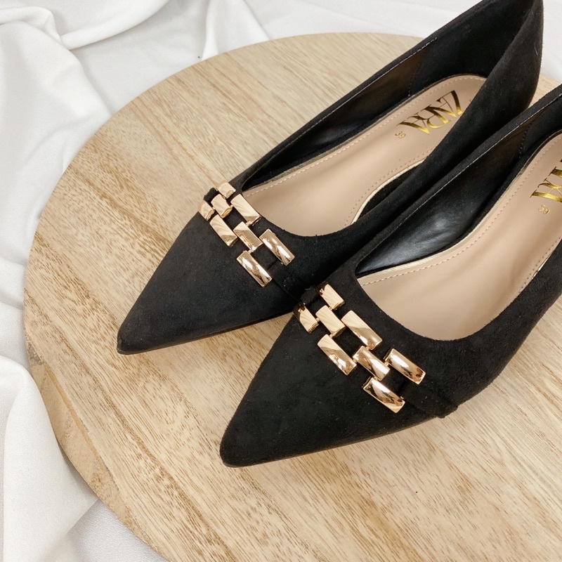 ZR GOLD CHAIN FLATSHOES