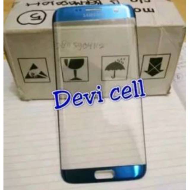 KACA LCD KACA DEPAN SAMSUNG GALAXY S7 EDGE G935 ORI BIRU BLUE CORAL