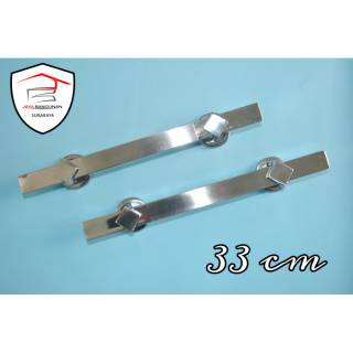 Handle Pintu  Minimalis Model  Kotak Chrome 33 cm Gagang  