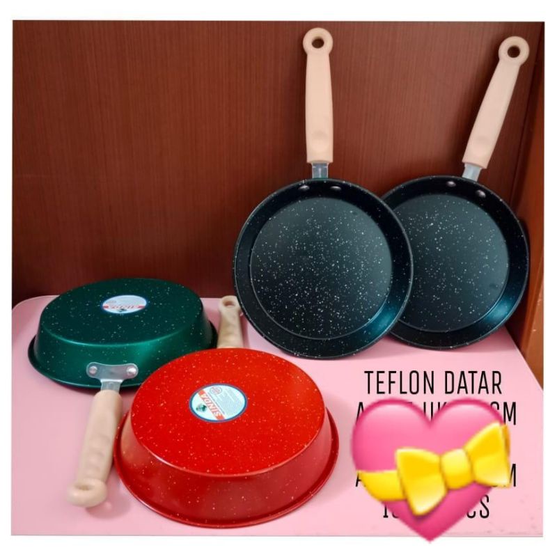 Teflon anti lengket/wajan datar