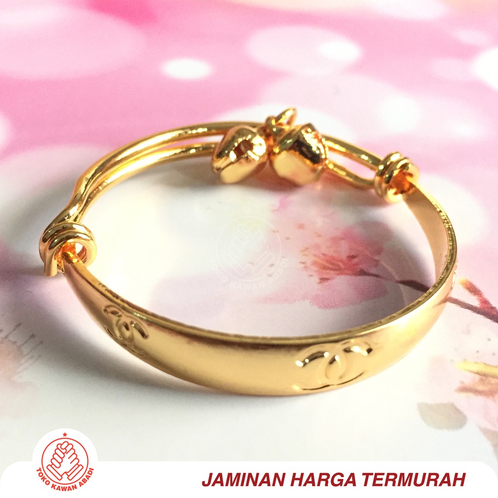 Gelang Tangan Xuping Gold Silver Anak Bayi Perempuan *01