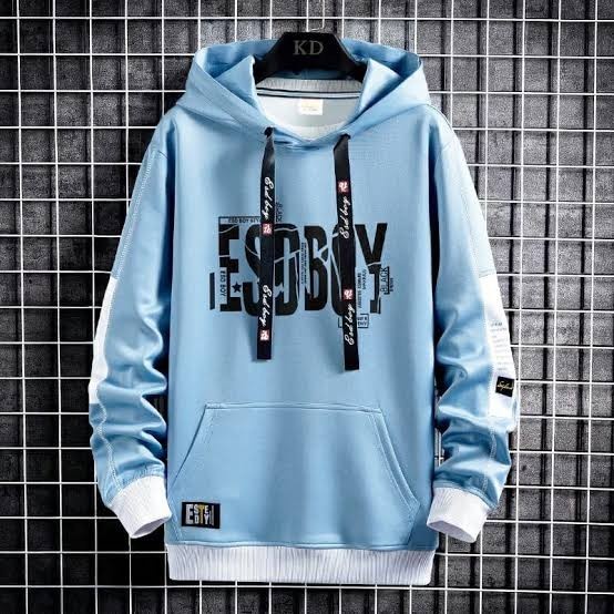 Jaket pria IKC 002 distro cbr six Bandung hoodie dua sisi bolak balik keren grosir pakaian pria H0D7-ESOBOY BABY BLUE