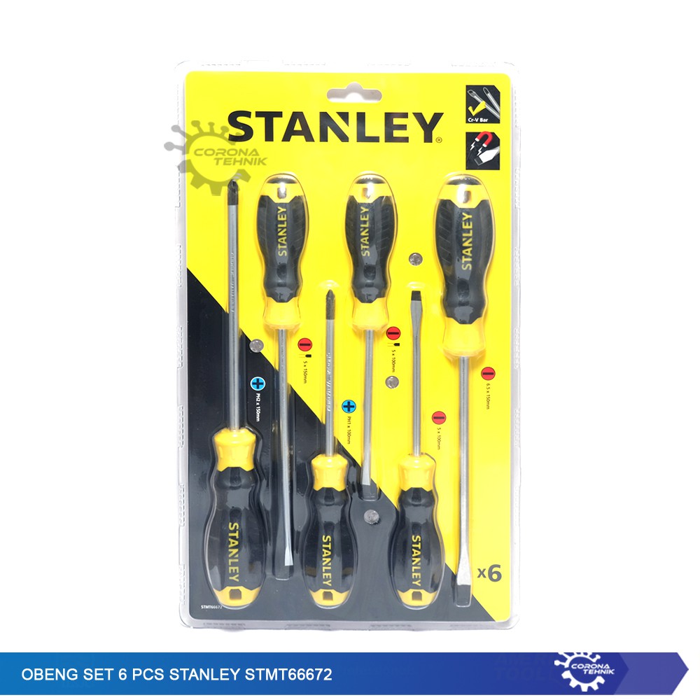 STANLEY - STMT66672 Obeng Set 6 Pcs STMT66672