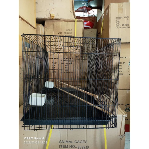 KANDANG KUCING BURUNG KELINCI BESI LIPAT MURAH JUMBO Size XXL 75X50X55 CM