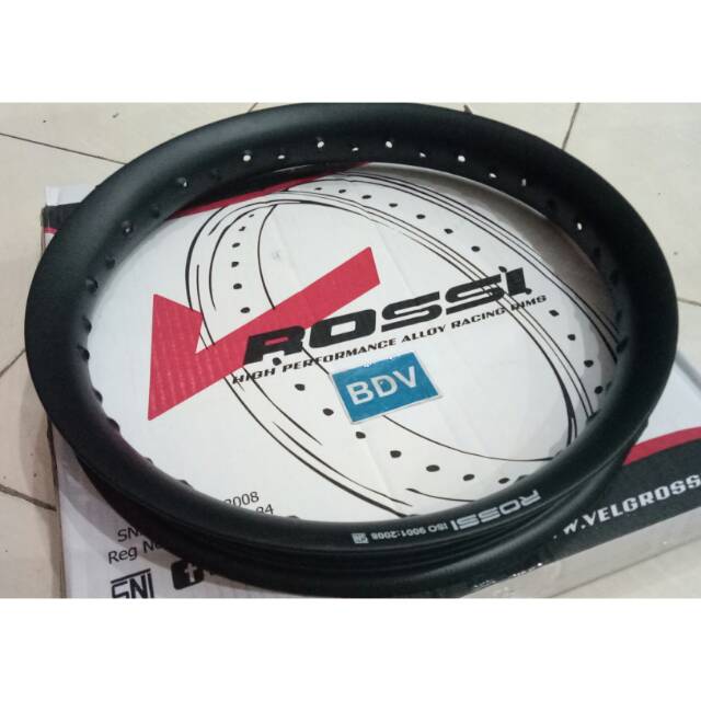 Velg Rossi 160 X 17 U Shape Hitam Blast/ Doff (160 Ring 17)