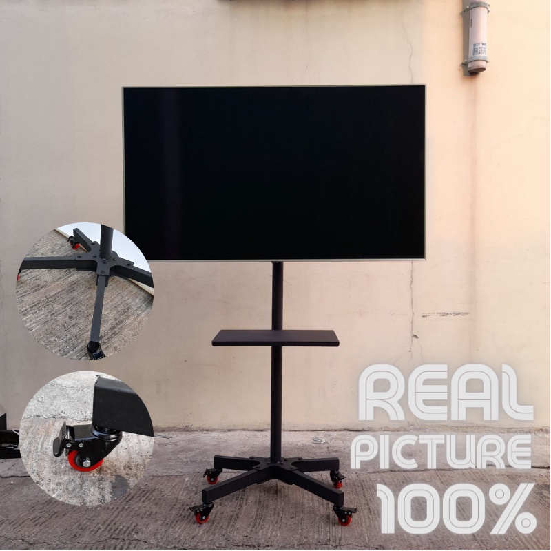 Stand Bracket TV LED LCD Tebal 2.5mm 800 x 400 Braket Universal Semua Merek TV 32 - 65 Inch - Black / white
