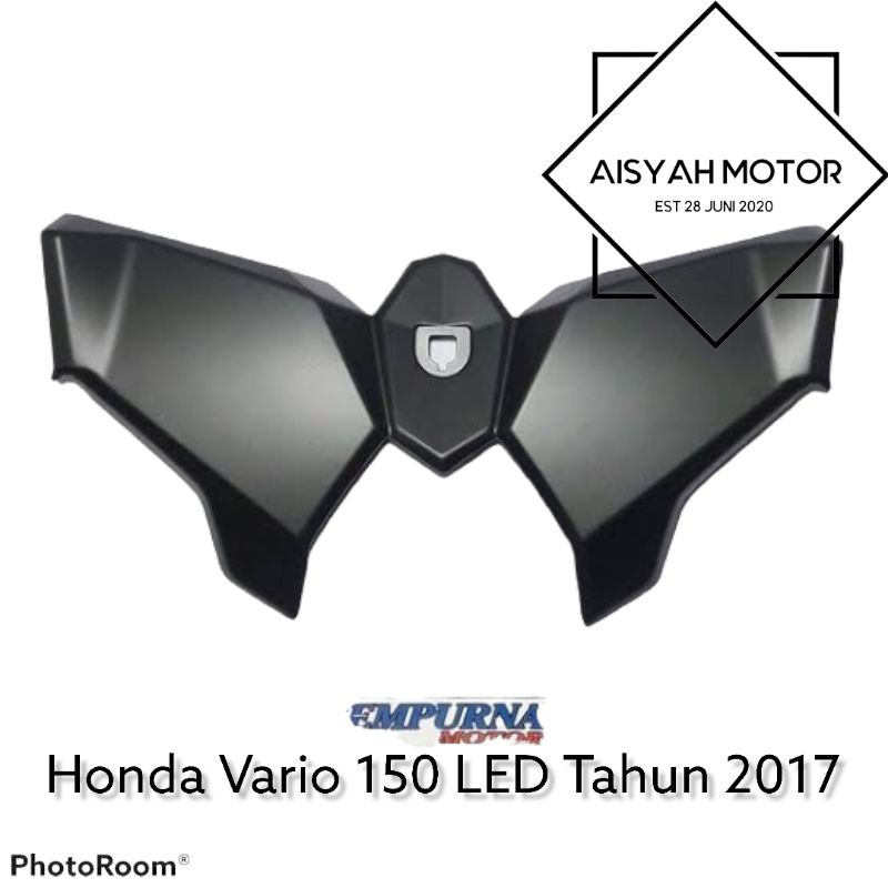 Cover Laci Kupu Kupu Honda Vario 150 Led Warna Hitam Doff Tahun 2017