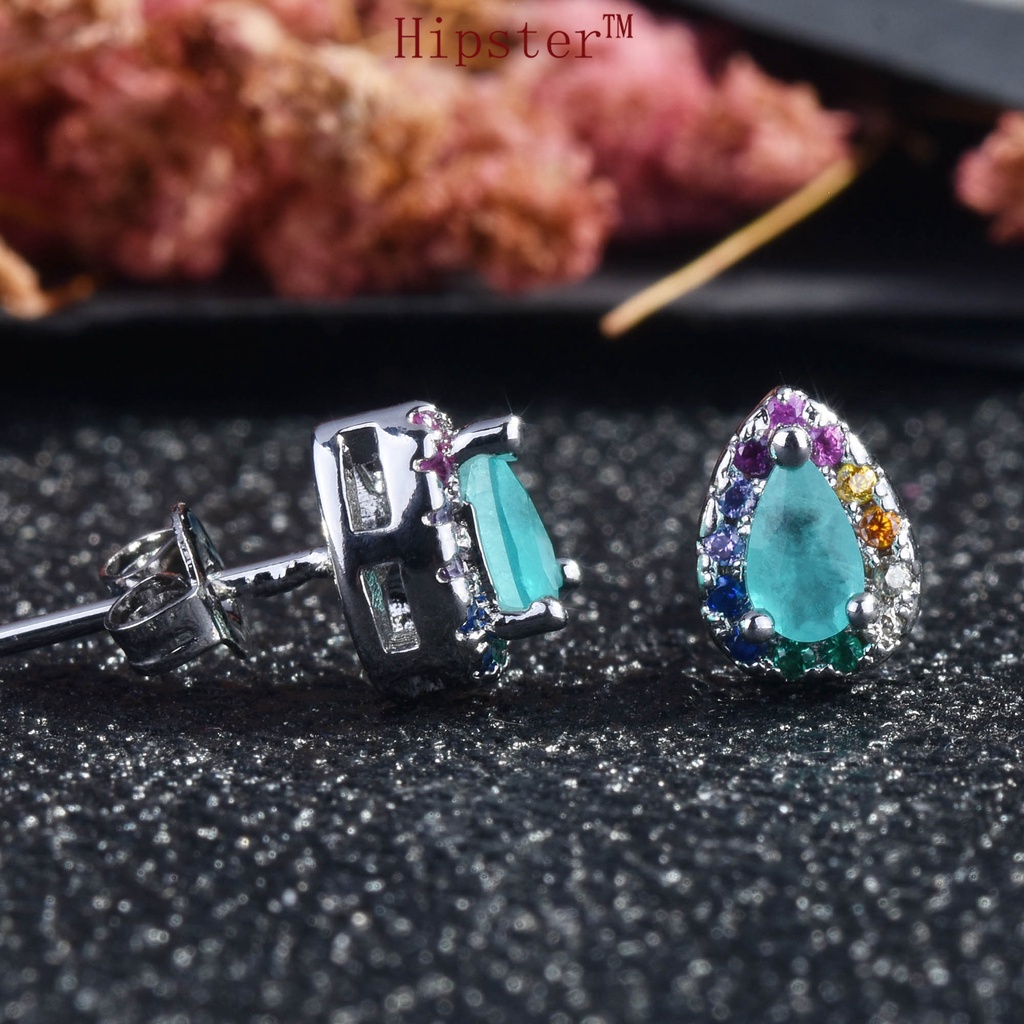 Anting Tusuk Trendy Bahan Sterling Silver 925 Untuk Wanita