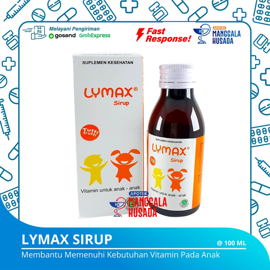 LYMAX SIRUP VITAMIN ANAK PER BOTOL @ 100 ML