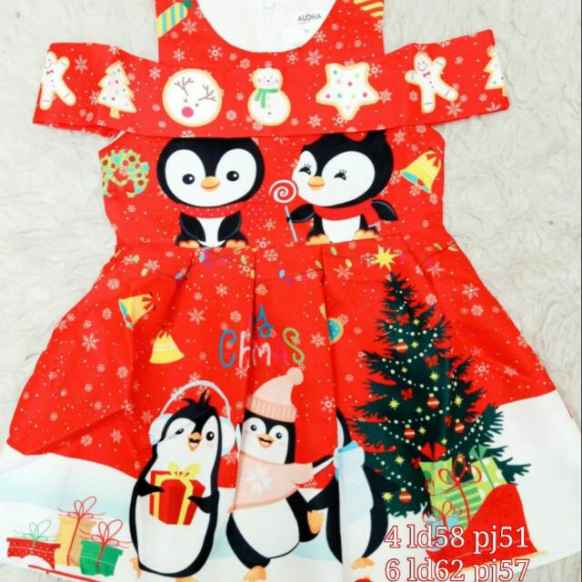 Dress anak cewe sabrina natal
