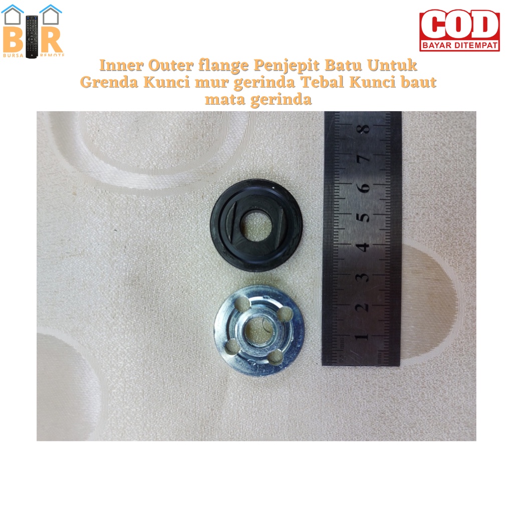 Ring Gerinda M10 Inner Outer Flange Penjepit Batu Untuk Grenda Kunci Mur Gerinda Tebal Kunci Baut Mata Gerinda