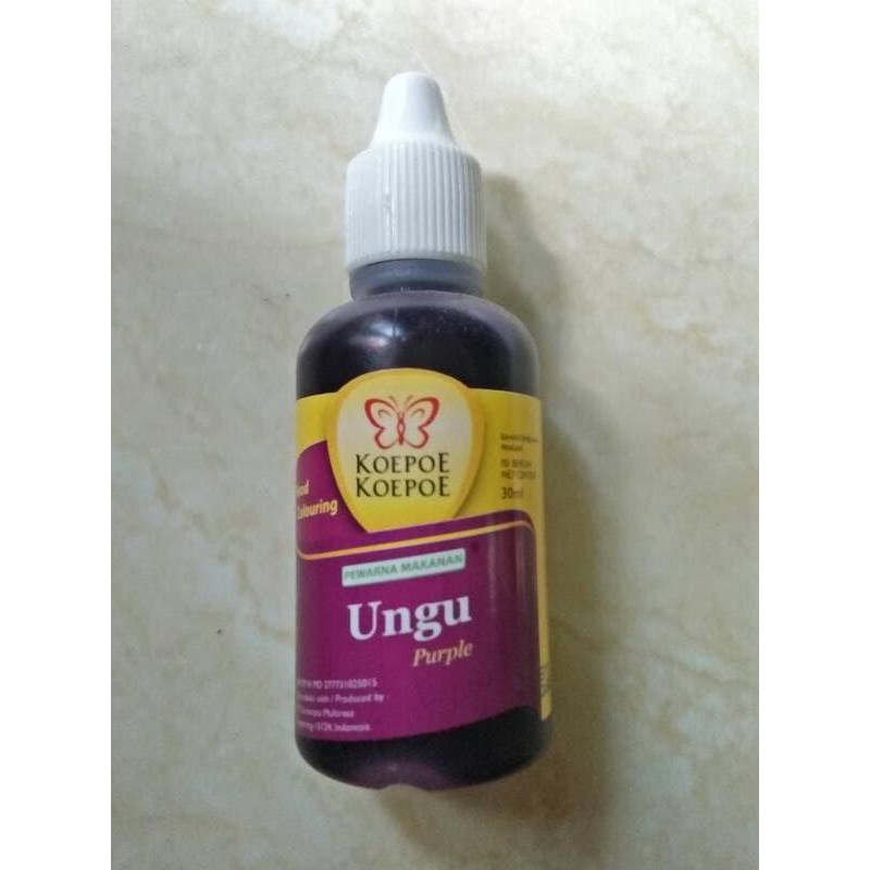 

Toko-Bahan-Kue- Pewarna Ungu+Koepoe-Koepoe 30Ml+Untuk Makanan Dan Minuman -Terlengkap-Termurah-