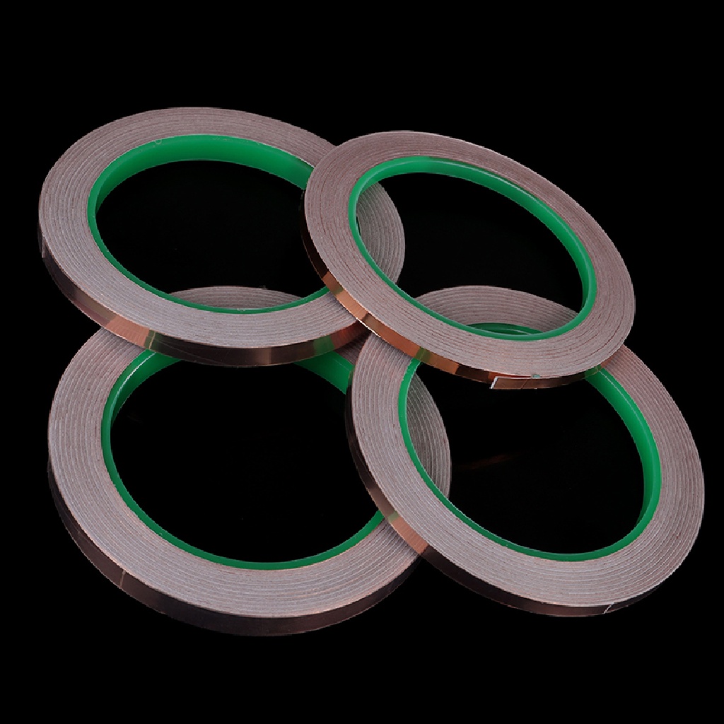 Pita Perekat Konduktif Sisi Ganda Bahan Tembaga Foil Ukuran 20M