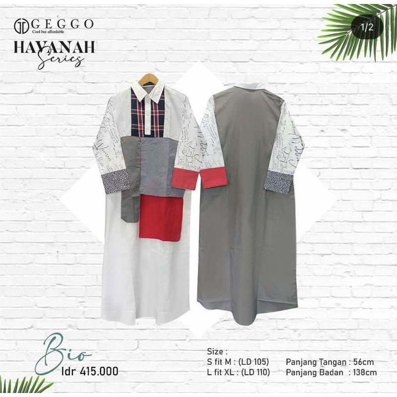 TUNIK GEGGO ORI 100%