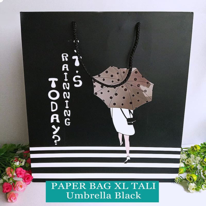 Paper Bag Tali Motif / Tas Kertas Kado / Tas Ultah - XL GIRL