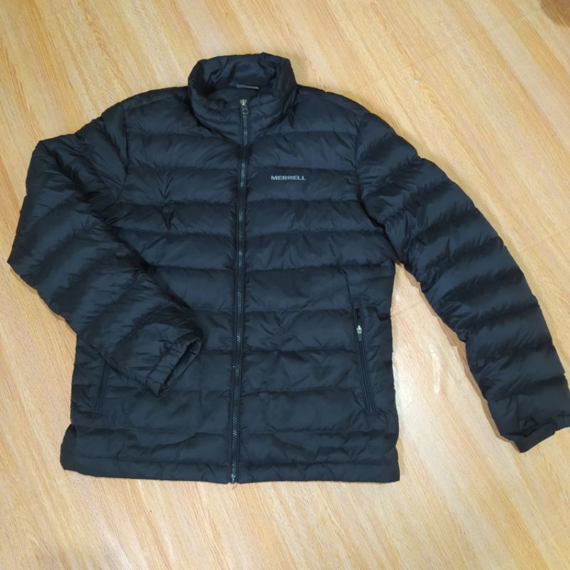 MERRELL GOOSE DOWN PUFF JACKET/JAKET BULU ANGSA BULANG WARNA HITAM