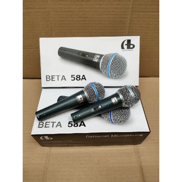 MICROPHONE - MIC KABEL AUDIOBULL BETA 58A VOKAL DYNAMIC ORIGINAL