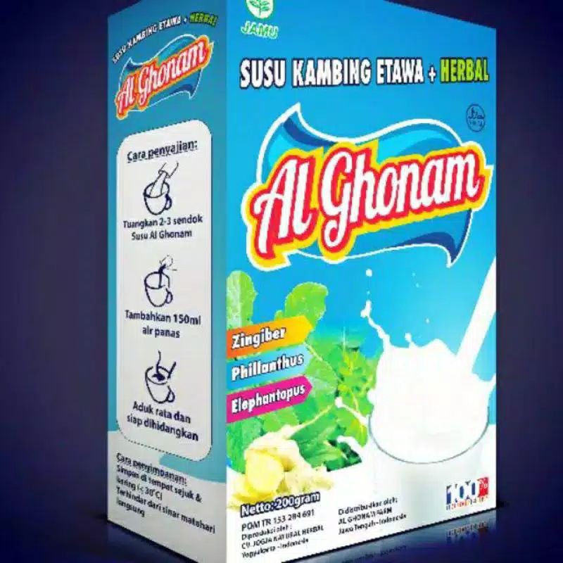 

SUSU KAMBING ALGHONAM ETAWA +HERBAL COLOSTRUM