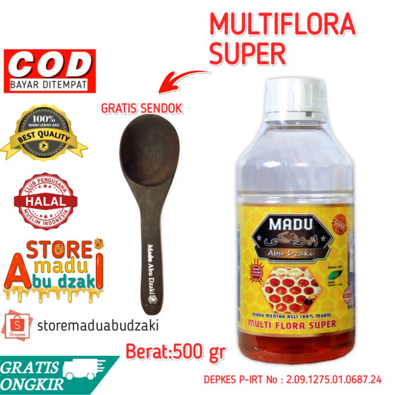 

madu multiflora super Abu Dzaki madu murni asli