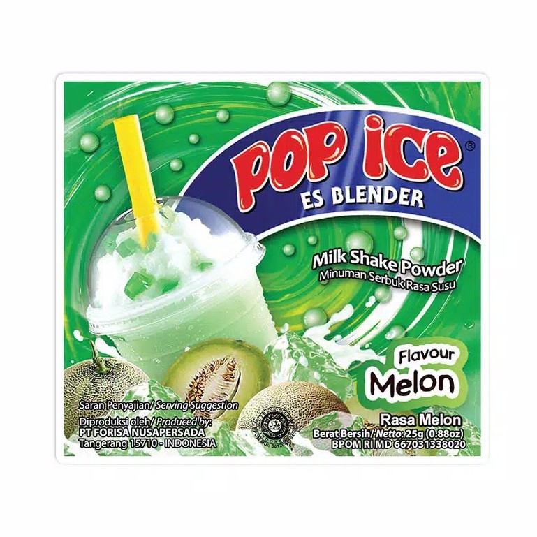 

Pop Ice Rasa Melon 1 Renceng(10 Saset)