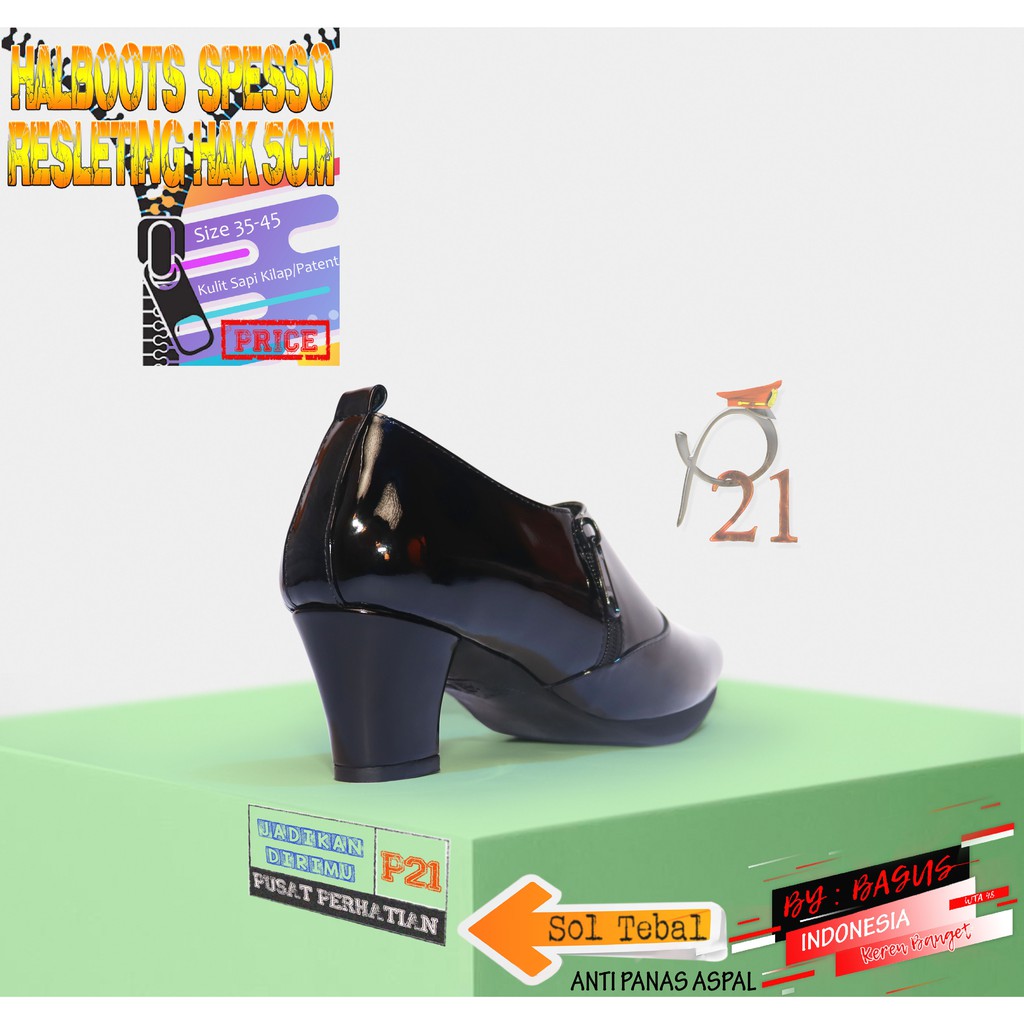 P21 - HALFBOOTS RETSLETING SPESSO - SEPATU WANITA