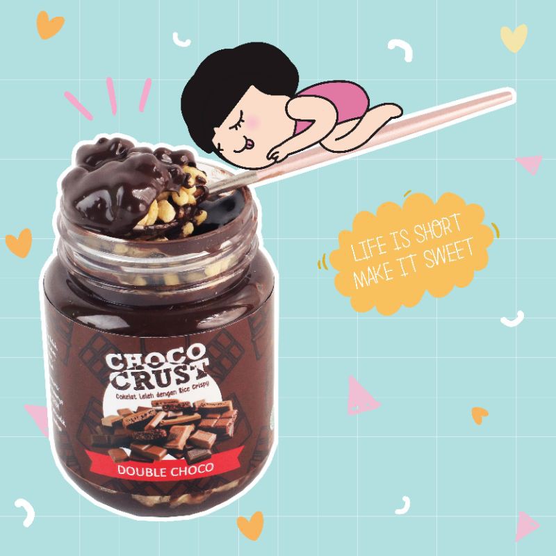 

[Chocrust_qr] Choco crust in Jar Plastik dan Jar Kaca