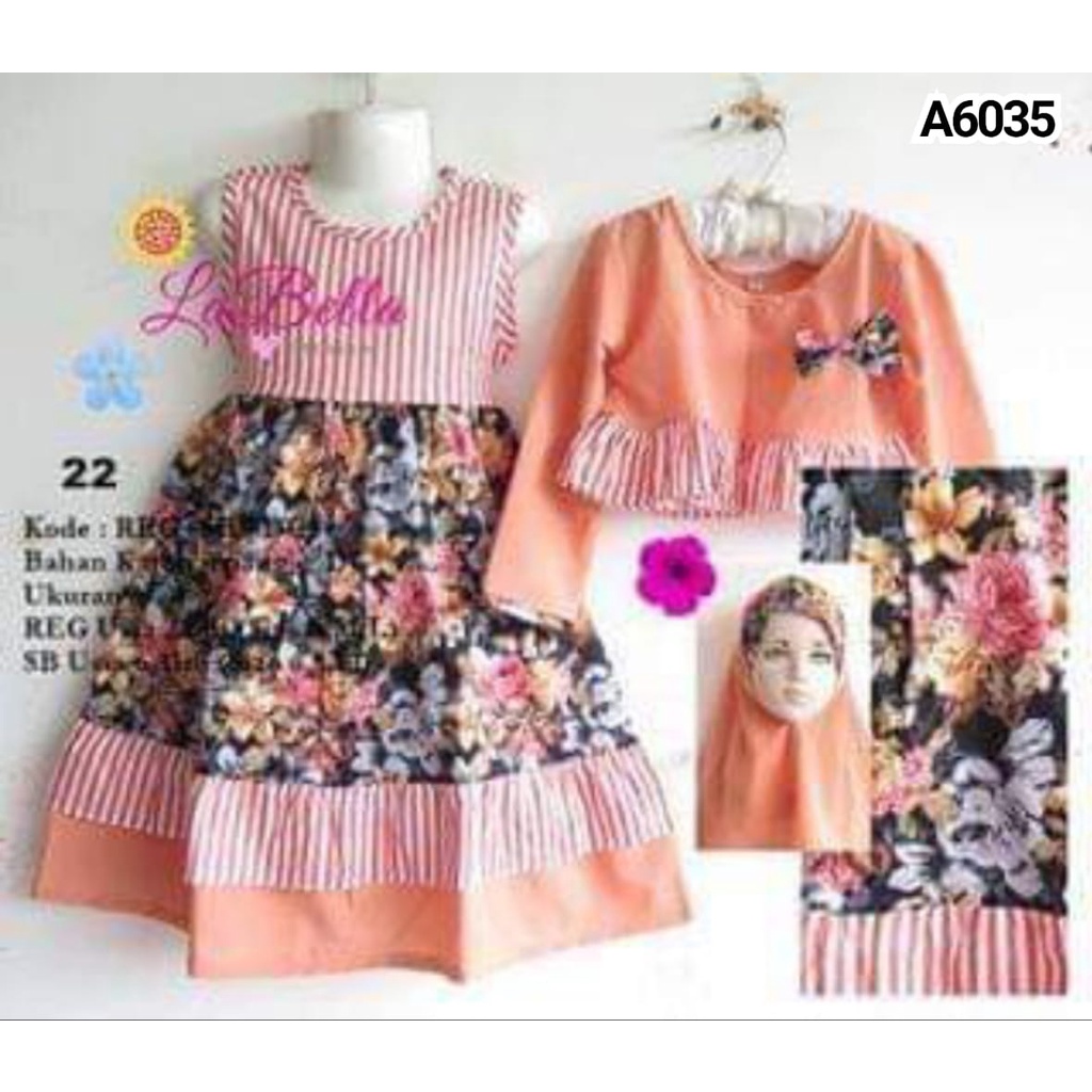 GAMIS ANAK LABELLA PEACH 8-9THN A6035