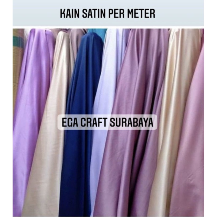 Kain Satin Per Meter