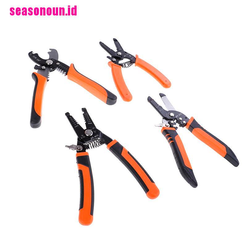 (seasonoun) Tang crimping Pemotong Kabel Otomatis