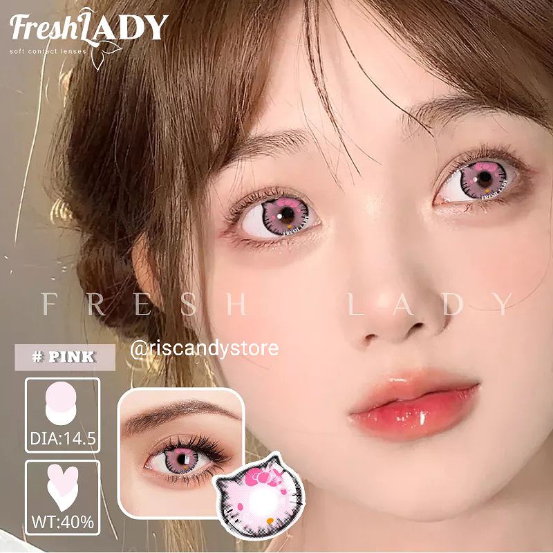 Softlens Motif Hello Kitty / Softlens motif Love heart / softlens motif kotak / softlens motif bulan