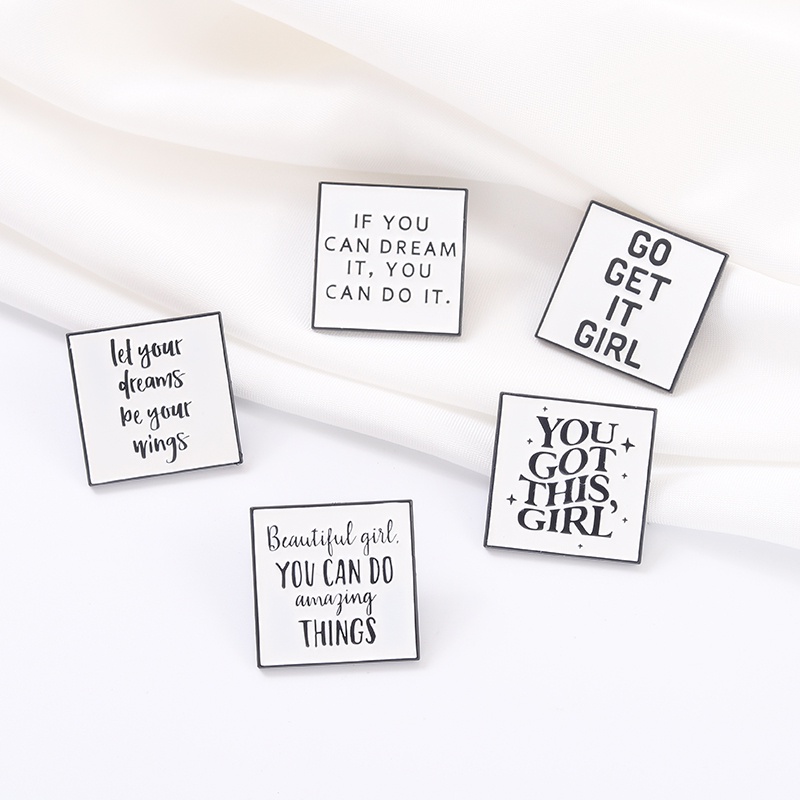 &quot;YOU GOT THIS GIRL&quot; Lapel Pin 5 Styles Enamel Brooch Backpack Badge Collection A Gift for A Friend