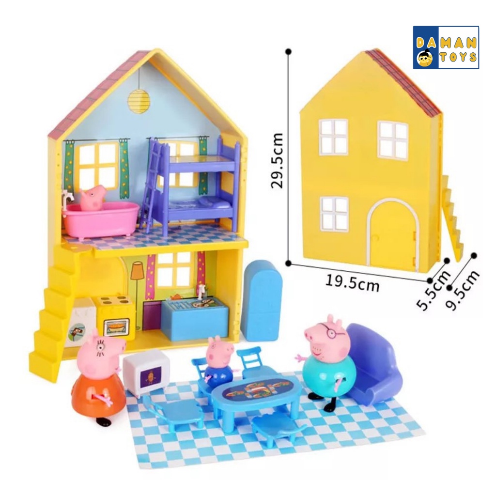 Mainan Rumah Rumahan Peppa Pig Piggy's Home Hadiah Kado Anak Perempuan