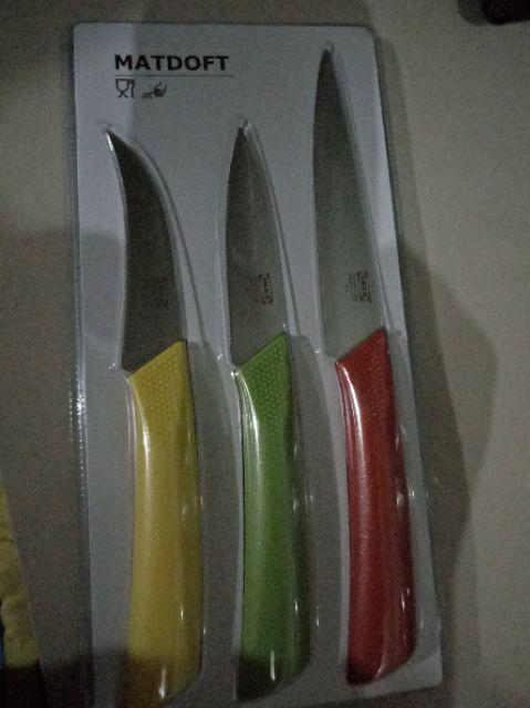 [616] 3 Pcs Pisau Dapur Stainless Steel - Knife Set