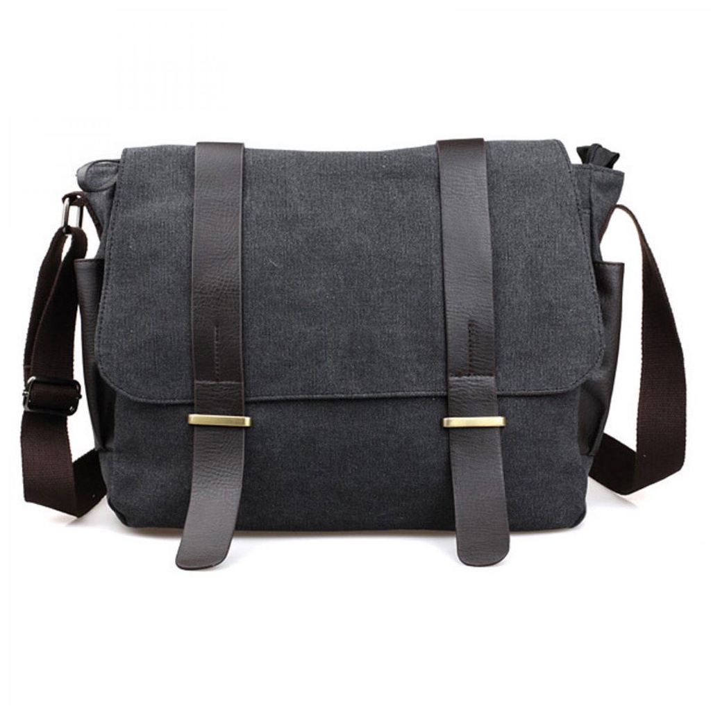 KAKA Tas Selempang Pria Korean Canvas Messenger Bag - L2642