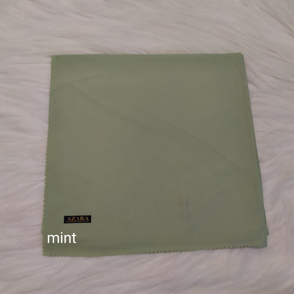Hijab Azara Oskara / masahi syari 130x130cm LC Jilbab square / segiempat jumbo syar'i Lasercut/Voal-mint