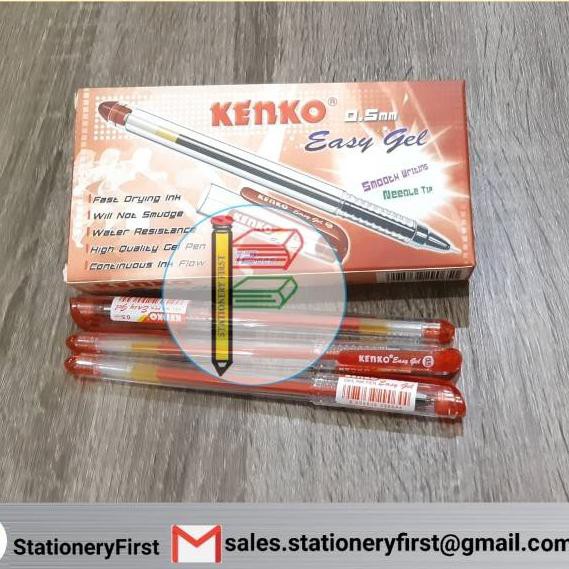 

W7L Gel Pen Kenko Easy Gel 0.5mm per Lusin Ready Stock