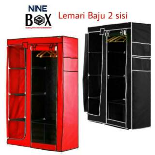  Lemari  Pakaian Multifungsi NINE BOX dengan 5 ruang baju  