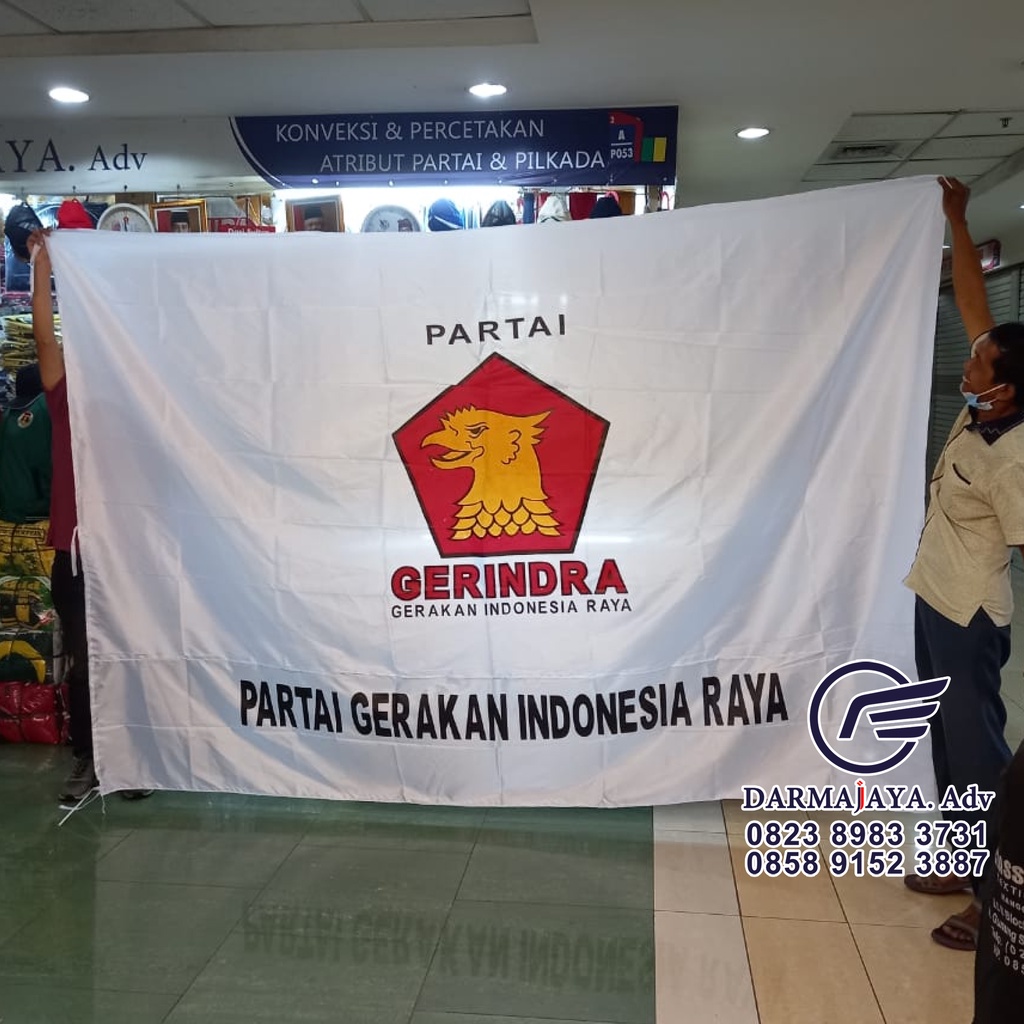 Jual Bendera Partai Gerindra Ukuran X M Shopee Indonesia