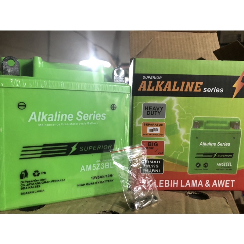 AKI BATTREY BATREI BATREY KERING NON BASAH AIR MIO OLD NEW SMILE JUPITER Z 2002-2019 VEGA ZR RR FIZR / SUPRA LAMA FIT NEW 1997-2007 ASTREA GRAND MEGA PRO PRIMUS / SMASH OLD NEW TITAN SHOGUN 110 NEW KAZE AKLINE AM5Z3BL 12V 5A Amper