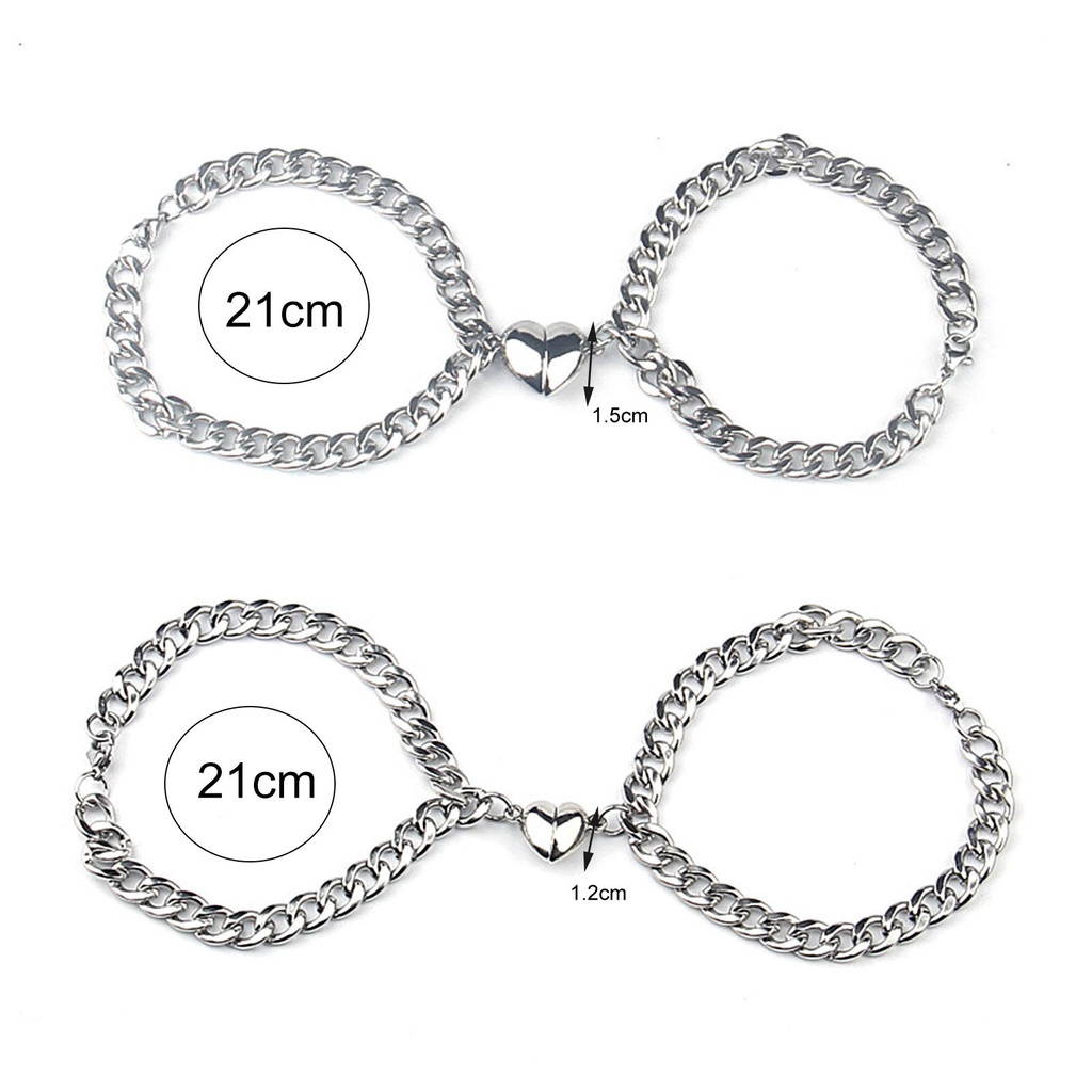 Hu Hu Hu Hu Hu Alat Bantu Pasang Kacamata♡ 2pcs Gelang Magnetik Adjustable Bahan Stainless Steel Untuk Pesta