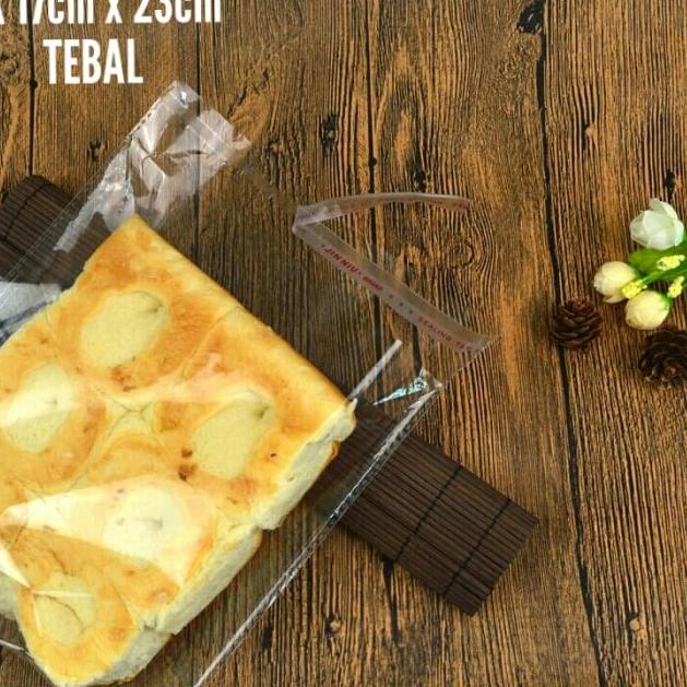 

plastik bungkus roti, cookies & acessories uk 17cm x 23cm (100 lbr)